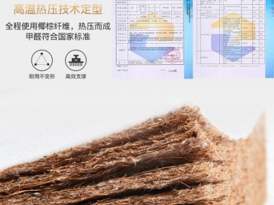 床垫硬垫椰棕垫1.8m1.5米软硬棕榈折叠乳胶家用榻榻米儿童床垫图2