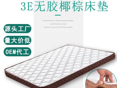 1.5无胶3E椰棕床垫1.8m薄棕垫儿童榻榻米无胶水1.2学生折叠硬床垫图2