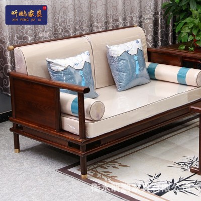 厂家供应 新中式沙发禅意沙发 老榆木沙发 现代组合沙发