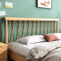 北欧实木床1.5现代简约原木单双人床1.8米日式小户型民宿风格家具
