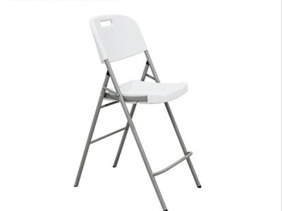 D54家用吹塑折叠椅 简约户外商务便捷餐桌吹塑中空塑料折叠椅