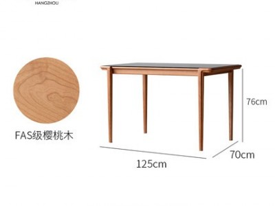 长方形实木餐桌家用小户型桌子图3