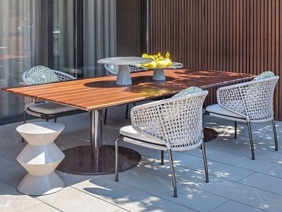 北欧休闲露台室外桌椅组合阳台花园庭院户外家具编藤椅茶几三件套