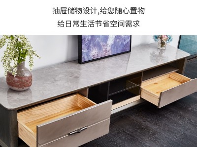 客厅成套家具展厅样板间不规则形茶几电视柜 家用电视柜茶几组合图3