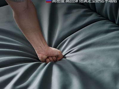 意式极简现代轻奢真皮沙发大户型客厅头层牛皮现代简约科技布沙发图3