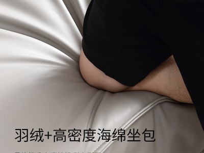 小户型真皮沙发北欧轻奢皮艺沙发意式极简客厅三四人位直排皮沙发图3