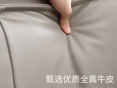 小户型真皮沙发北欧轻奢皮艺沙发意式极简客厅三四人位直排皮沙发图5