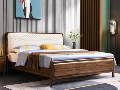乌金木实木床1.8米欧式双人床大床现代简约1.5米带储物主卧大婚床