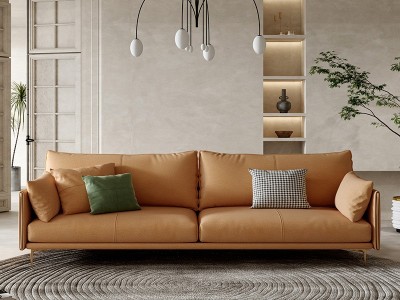布艺沙发北欧轻奢乳胶座包羽绒小户型客厅设计师三人科技布沙发
