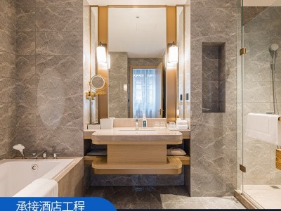 卧室整体衣柜宾馆酒店现代轻奢木纹色家用衣帽间全屋公寓家具厂家图3