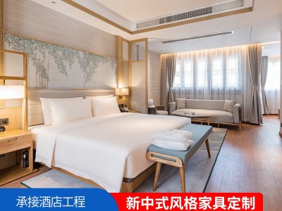 卧室整体衣柜宾馆酒店现代轻奢木纹色家用衣帽间全屋公寓家具厂家图1