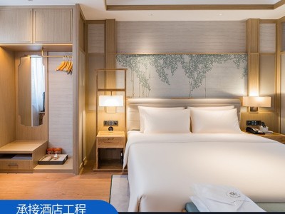 卧室整体衣柜宾馆酒店现代轻奢木纹色家用衣帽间全屋公寓家具厂家图2