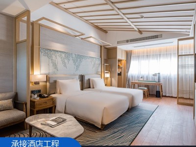 卧室整体衣柜宾馆酒店现代轻奢木纹色家用衣帽间全屋公寓家具厂家图5