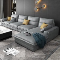 免洗科技布沙发客厅意式大小户型可拆洗现代简约北欧乳胶布艺沙发
