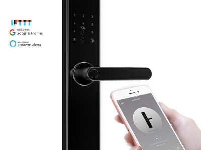 wifi智能门锁涂鸦APP远程指纹刷卡多功能防盗门锁密码锁 智能门锁图1