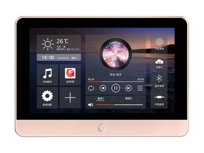 7寸屏语音声控彩屏主机 背景音乐系统 蓝牙直连WIFI功放智能家居图5