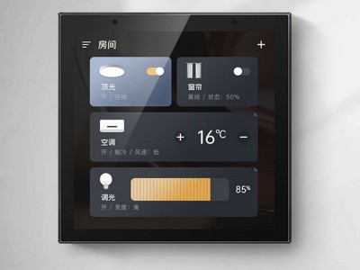 Tuya涂鸦智能生活4寸控制面板 智能背景音乐 中控彩屏主机面板图2