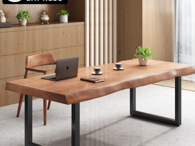 美式实木大板书桌 办公电脑桌写字桌椅组合门厅工作台会议桌桌子