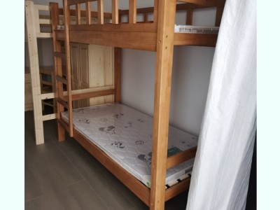 实木上下床双层床子母床上下铺高低床公寓员工宿舍家具工程可定制图3