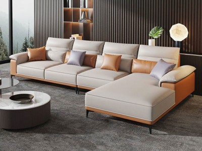 意式极简免洗纳米科技布沙发轻奢现代简约客厅大小户型北欧可拆洗