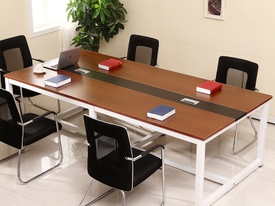 特价钢木会议桌长桌简约现代办公桌职员培训洽谈电脑大班台长条形