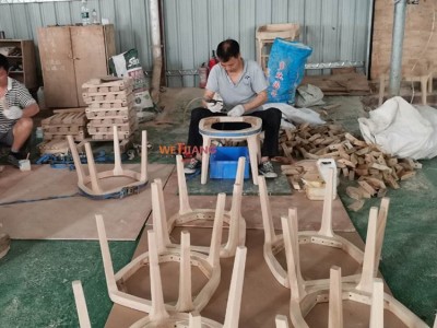 厂家直销北欧实木椅酒店餐厅八角椅家用客厅西餐厅书房靠背椅图2