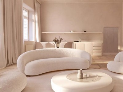 意式轻奢布艺沙发异形简约现代客厅转角弧形设计师艺术腰果沙发