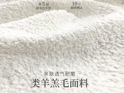 网红款羊羔绒沙发组合美容院会所休闲三人沙发小户型客厅懒人沙发图3