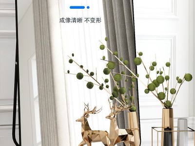 全身落地鏡镜子身镜铝合金落地镜女宿舍家用试衣镜服装店大镜子图3