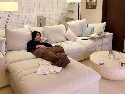双人三人日式布艺沙发北欧风现代简约乳胶客厅卧室羽绒沙发科技布图2