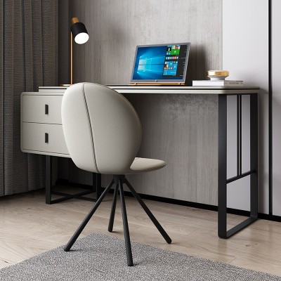 加工定制书桌现代简约卧室书房电脑桌轻奢铁艺办公室桌子书椅组合