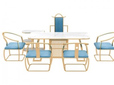 新中式禅意茶桌办公室泡茶桌茶台岩板轻奢茶几家用功夫茶桌椅组合