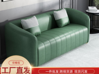 布艺沙发客厅组合 厂家小户型家用沙发 现代简约双三人科技布沙发图1