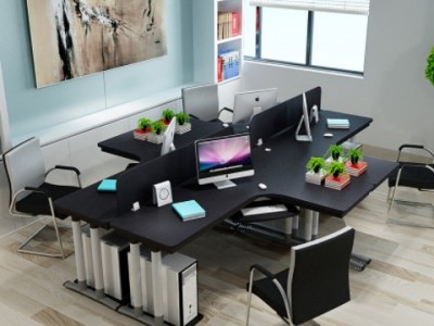 厂家批发新款转角桌拐角办公桌简约现代台式电脑桌家用书桌可定制