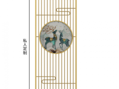 轻奢铁艺屏风隔断北欧办公室遮挡现代简约入户客厅玄关镂空装饰墙图3