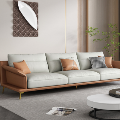 意式轻奢新款免洗科技布艺乳胶沙发组合简约现代大小户型客厅套装