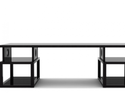 新中式大班桌椅组合实木老板桌简约现代大班台总裁办公室家具商用