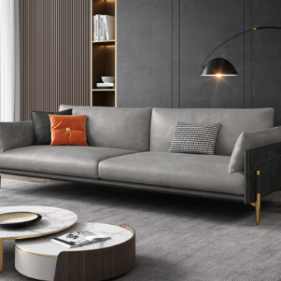 防污科技布沙发客厅组合小户型三四人位轻奢沙发北欧新款布艺沙发