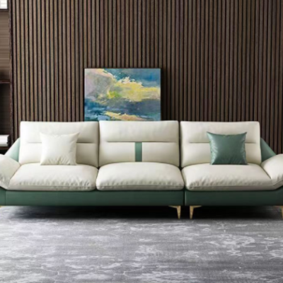 意式轻奢免洗科技布沙发客厅小户型北欧现代简约直排三人位沙发