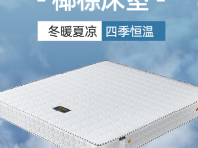 厂家批发酒店乳胶床垫 弹簧椰棕床垫 独立袋弹簧1.5/1.8m软硬两用图1