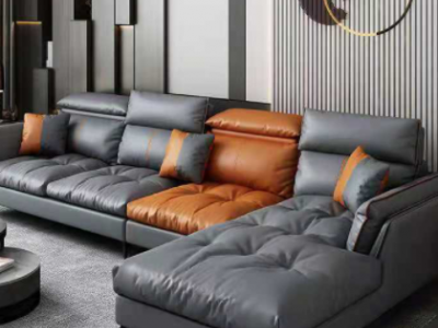 乳胶科技布沙发小户型客厅意式轻奢简约慵懒风转角沙发2021年新款