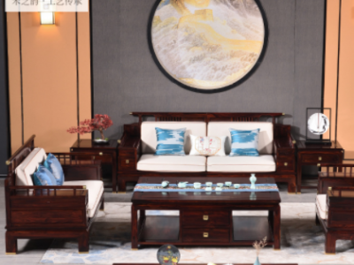 东阳红木沙发家具印尼黑酸枝阔叶黄檀新中式大款沙发实木客厅组合