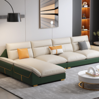 北欧风格布艺沙发客厅简约现代小户型科技布沙发组合轻奢极简家具