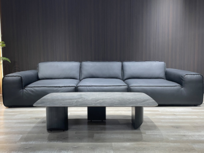 意大利夏图MD3814同款魔图五星级磨砂布沙发客厅意式极简直排沙发
