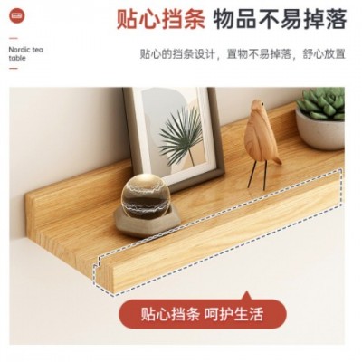 原木一字隔板壁挂置物架收纳储物架木板电视背景墙装饰书架挂墙板