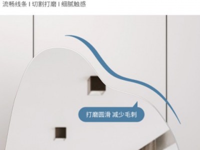 不规则网红异形镜子家用穿衣镜全身镜女生卧室落地ins云朵试衣镜图2