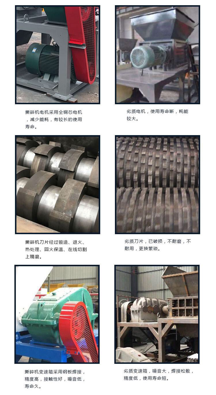 橡胶撕碎机 锦卓1000型轮胎撕碎机 H13刀具使用寿命好示例图14