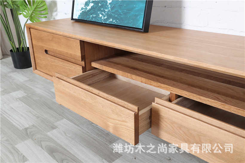 厂家定制实木电视柜 北欧简约客厅电视柜 小户型迷你卧室地柜示例图4