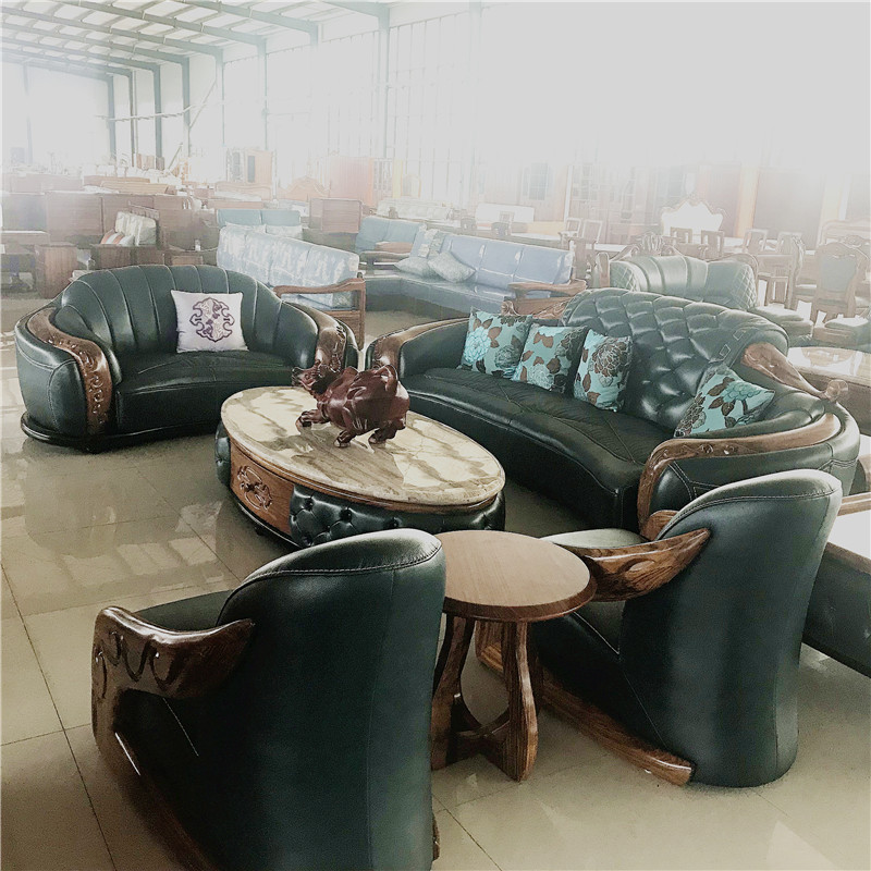 客厅沙发茶几电视柜组合 成套家具 大理石茶几电视柜 厂家直销示例图3