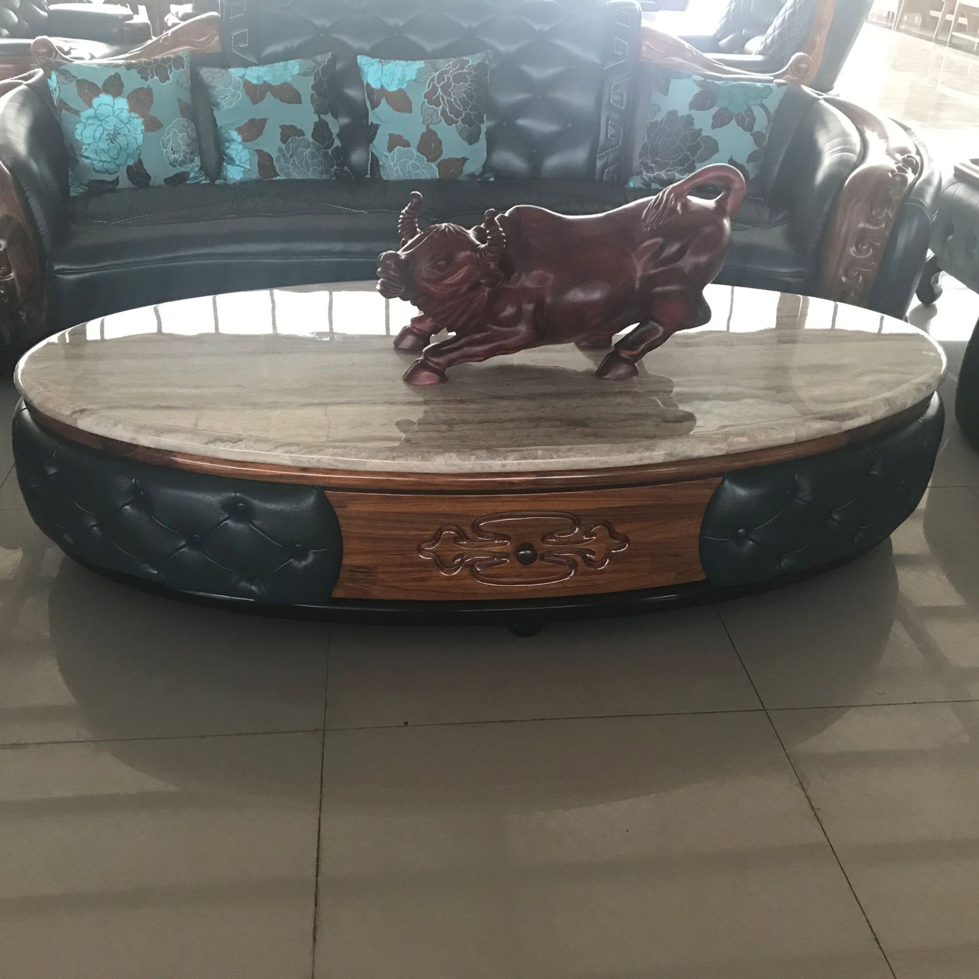 客厅沙发茶几电视柜组合 成套家具 大理石茶几电视柜 厂家直销示例图5